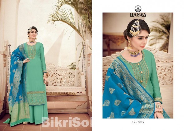 Hansa Banarasi Vol 7 - Paste With Blue Orna  - 7005- RAF